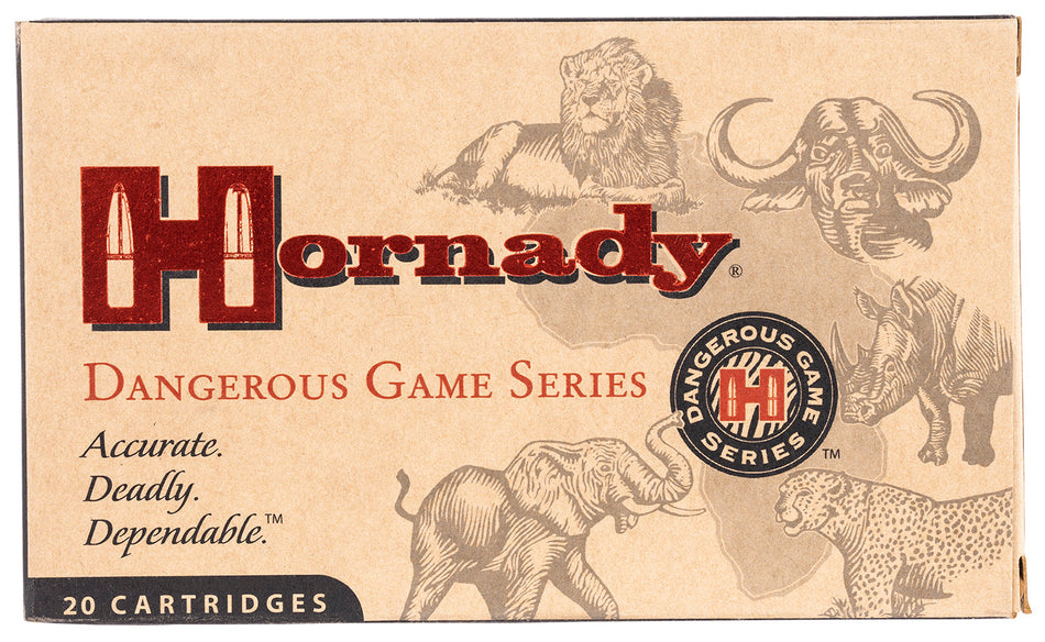 Hornady 9.3x62mm Mauser Dangerous Game InterLock Spire Point Recoil Proof 286 Grain 20/Box