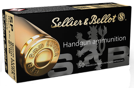 Sellier and Bellot 9mm Luger / Parabellum Handgun Soft Point 124 Grain 50/Box