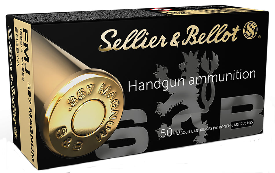 Sellier and Bellot .357 Magnum Handgun Full Metal Jacket 158 Grain 50/Box
