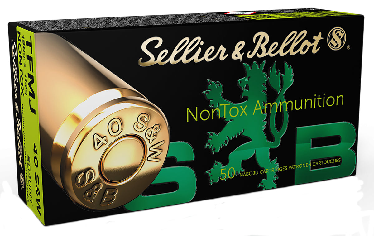 Sellier and Bellot .40 S&W Handgun Non-Tox Total Full Metal Jacket 180 Grain 50/Box