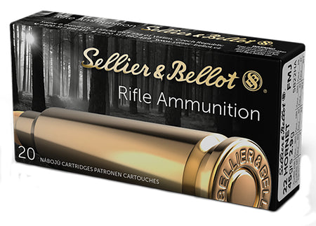 Sellier and Bellot .22 Hornet Rifle Full Metal Jacket 45 Grain 20/Box