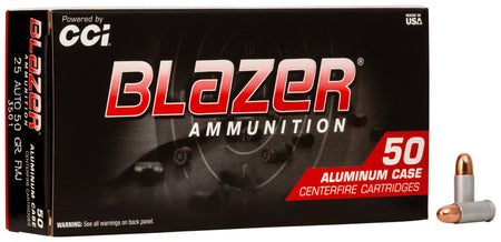 Blazer .25 ACP Aluminum Total Metal Jacket 50 Grain 50/Box