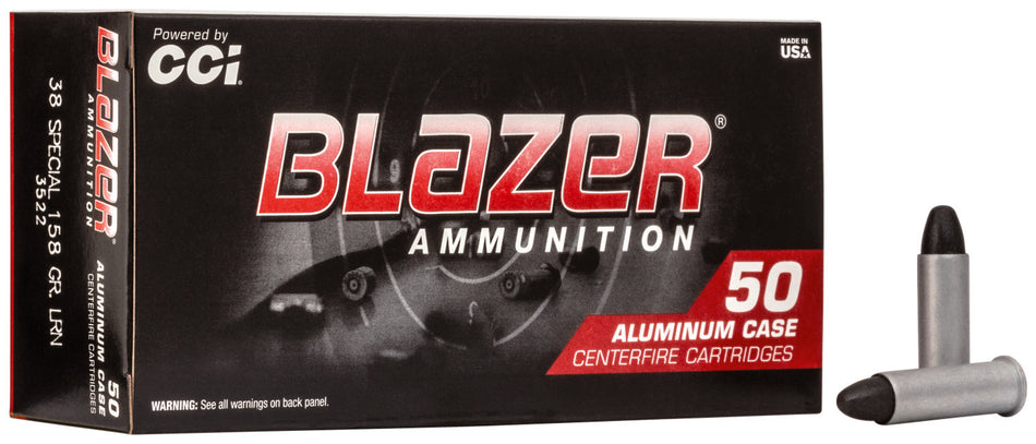 Blazer .38 Special Aluminum Lead Round Nose 158 Grain 50/Box