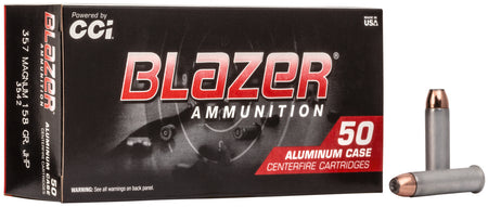 Blazer .357 Magnum Aluminum Jacketed Hollow Point 158 Grain 50/Box