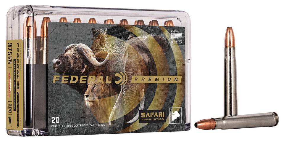 Federal .375 H&H Mag Premium Safari Cape-Shok Swift A Frame 300 Grain 20/Box
