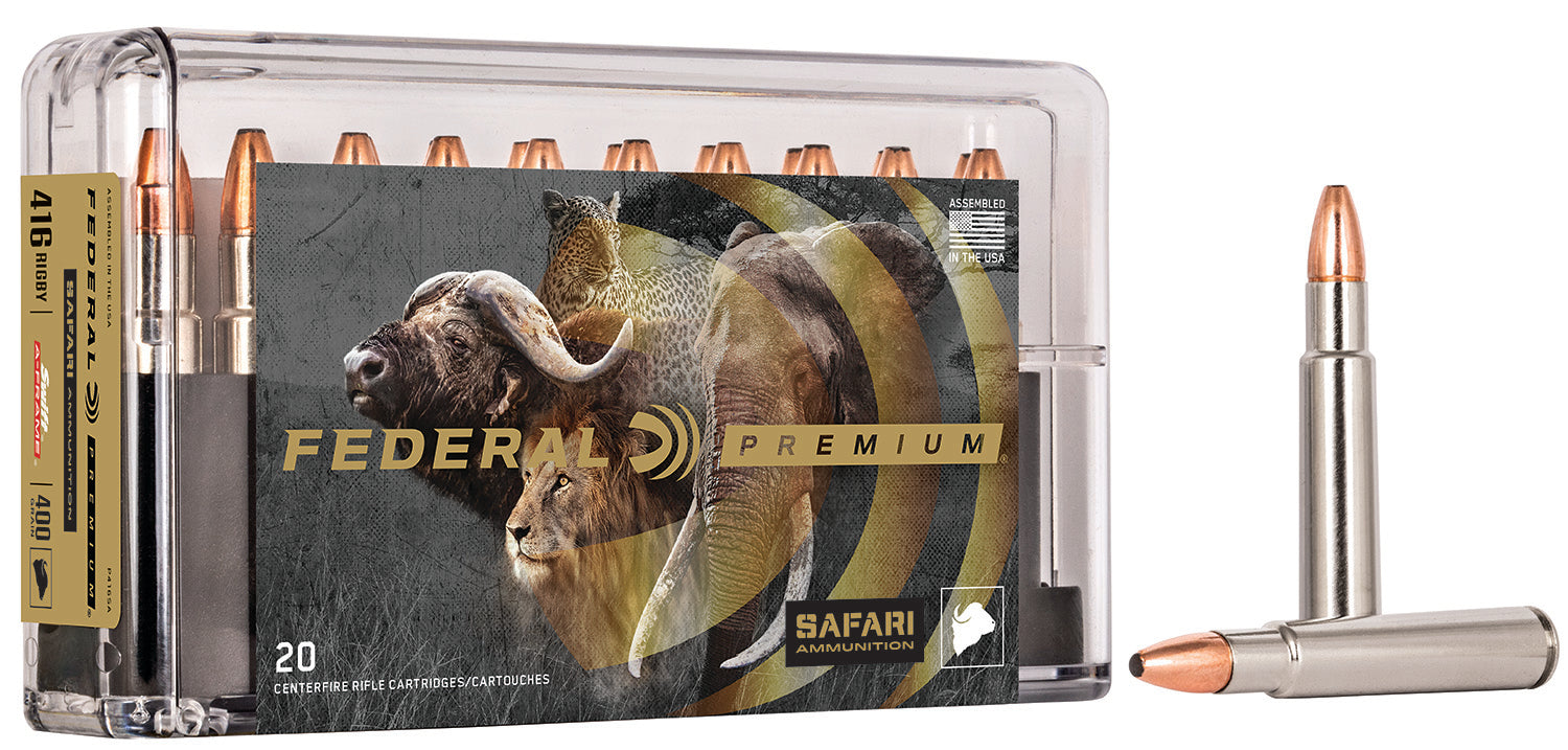 Federal .416 Rigby Premium Safari Cape-Shok Swift A Frame 400 Grain 20/Box