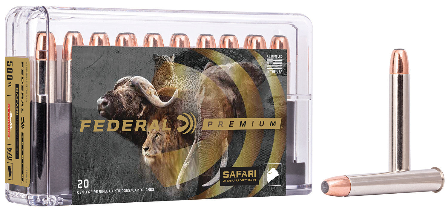 Federal .500 Nitro Express Premium Safari Cape-Shok Swift A Frame 570 Grain 20/Box