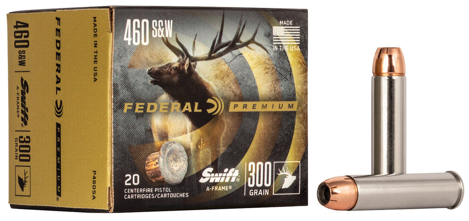 Federal .460 S&W Mag Premium Swift A Frame 300 Grain 20/Box
