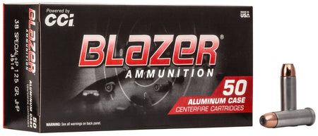 Blazer .38 Special Aluminum +P Jacketed Hollow Point 125 Grain 50/Box