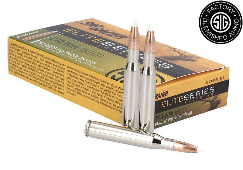 Sig Sauer .270 Winchester Elite Hunting Nosler AccuBond 150 Grain 20/Box
