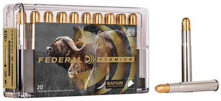 Federal .470 Nitro Express Premium Safari Cape-Shok Trophy Bonded Sledgehammer Solid 500 Grain 20/Box