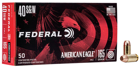 Federal .40 S&W American Eagle Full Metal Jacket 165 Grain 50/Box