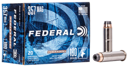 Federal .357 Magnum Power-Shok Jacketed Hollow Point 180 Grain 20/Box