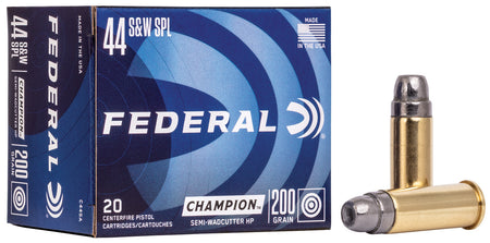Federal .44 S&W Special Champion Training Semi Wadcutter Hollow Point 200 Grain 20/Box