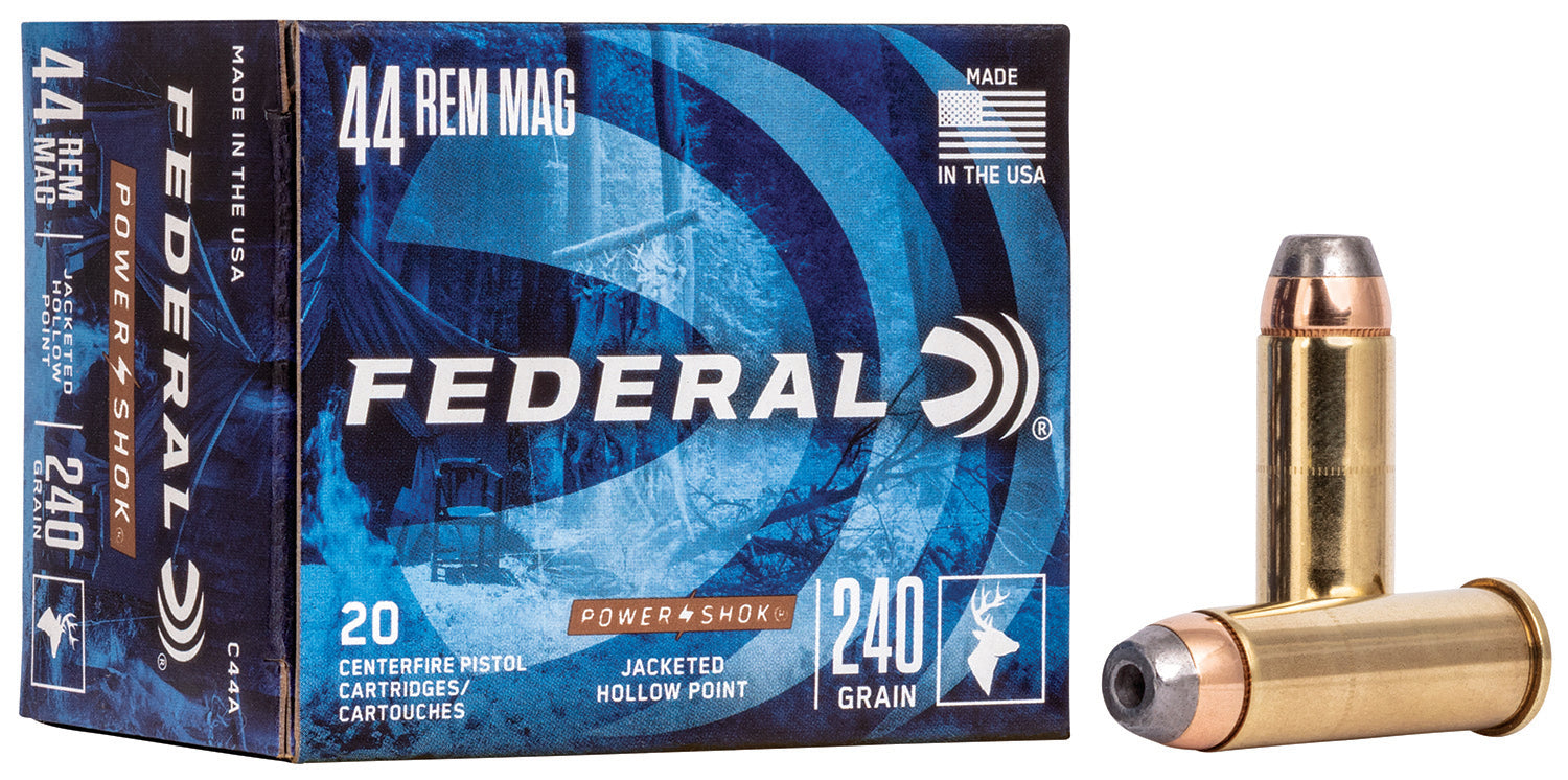 Federal .44 Magnum Power-Shok Jacketed Hollow Point 240 Grain 20/Box