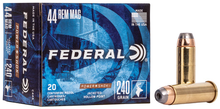 Federal .44 Magnum Power-Shok Jacketed Hollow Point 240 Grain 20/Box