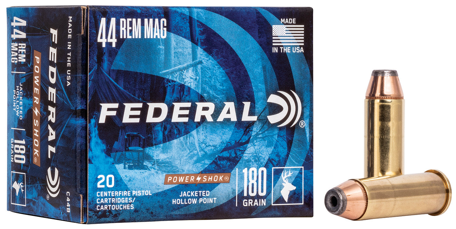 Federal .44 Magnum Power-Shok Jacketed Hollow Point 180 Grain 20/Box