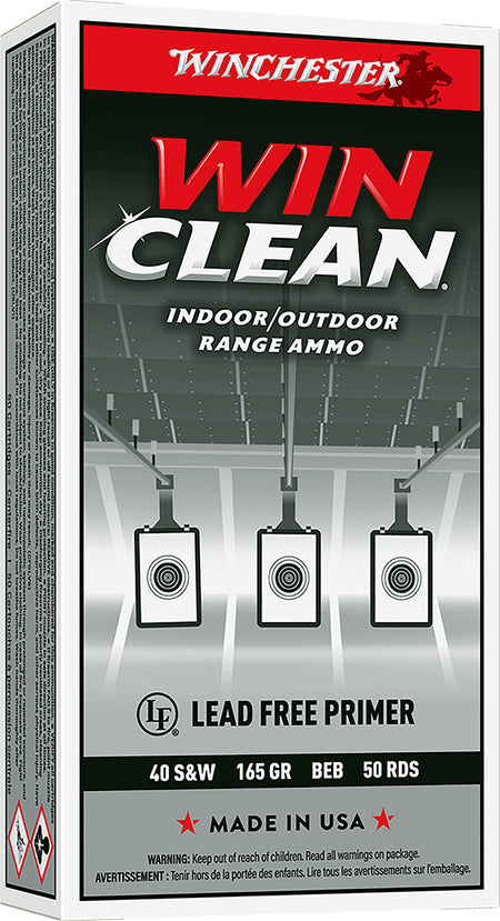 Winchester .40 S&W Super X Winclean Brass Enclosed Base 165 Grain 50/Box
