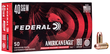 Federal .40 S&W American Eagle Indoor Range Total Metal Jacket 180 Grain 50/Box