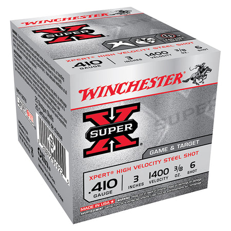 Winchester .410 Bore  #6 3/8 oz 3 in 250/Box