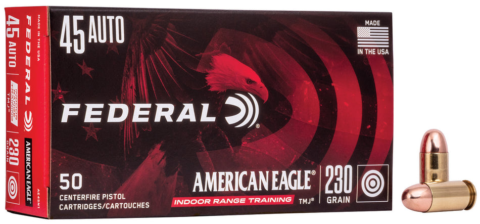 Federal .45 ACP/Auto American Eagle IRT Total Metal Jacket 230 Grain 50/Box