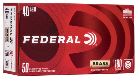 Federal .40 S&W Champion Training Full Metal Jacket 180 Grain 50/Box [Item 681]