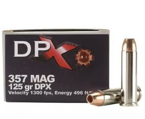 Cor-Bon .357 Magnum Deep Penetrating X bullet Hunting XPB Jacketed Hollow Point 125 Grain 20/Box