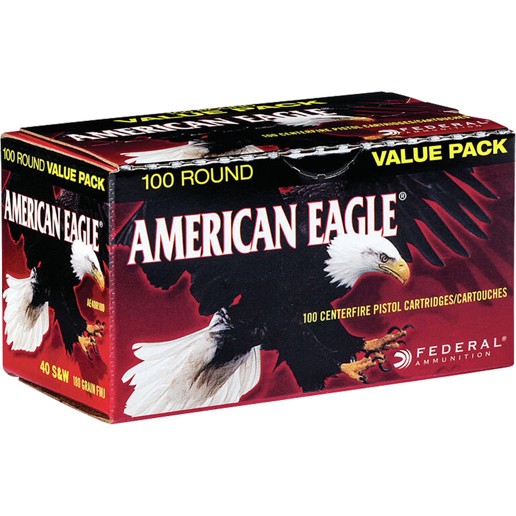 Federal .40 S&W American Eagle Value Pack Full Metal Jacket 180 Grain 100/Box