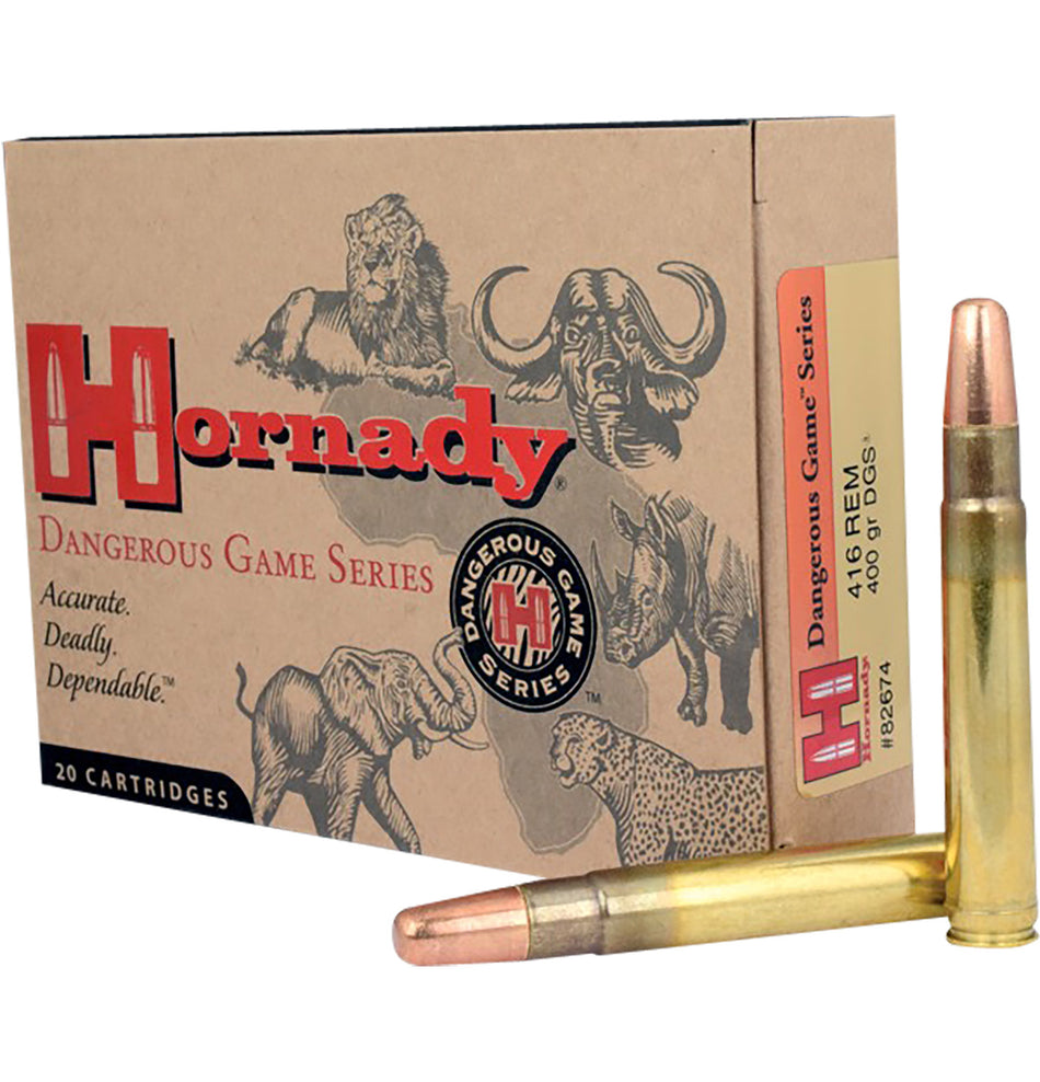 Hornady .416 Remington Mag Dangerous Game Dangerous Game Solid 400 Grain 20/Box