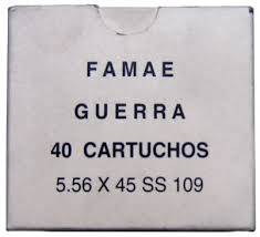 FAMAE 5.56x45mm 62 Grain SS109 Full Metal Jacket (FMJ)