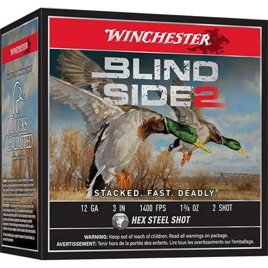 Winchester 12 Gauge Blind Side 2 #2 1-3/8 oz 3 in 250/Box