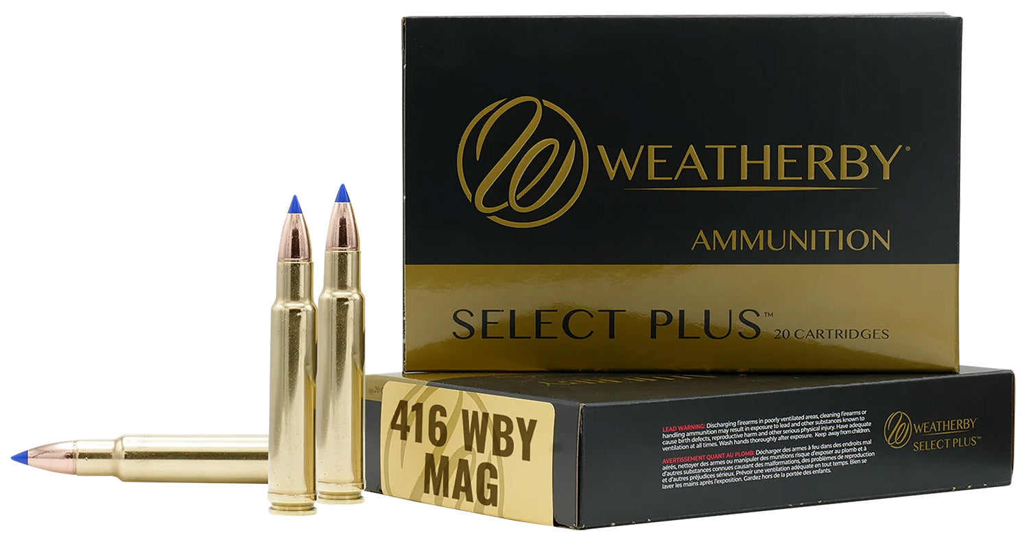 Weatherby .416 Wthby Mag Select Plus Barnes Tipped TSX Lead Free 350 Grain 20/Box