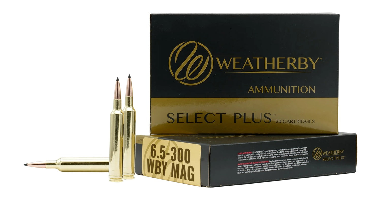 Weatherby 6.5-300 Weatherby Mag Select Plus Hammer Custom 129 Grain 20/Box