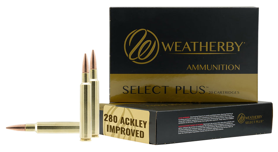 Weatherby .280 Ackley Select Plus Polymer Tip 150 Grain 20/Box
