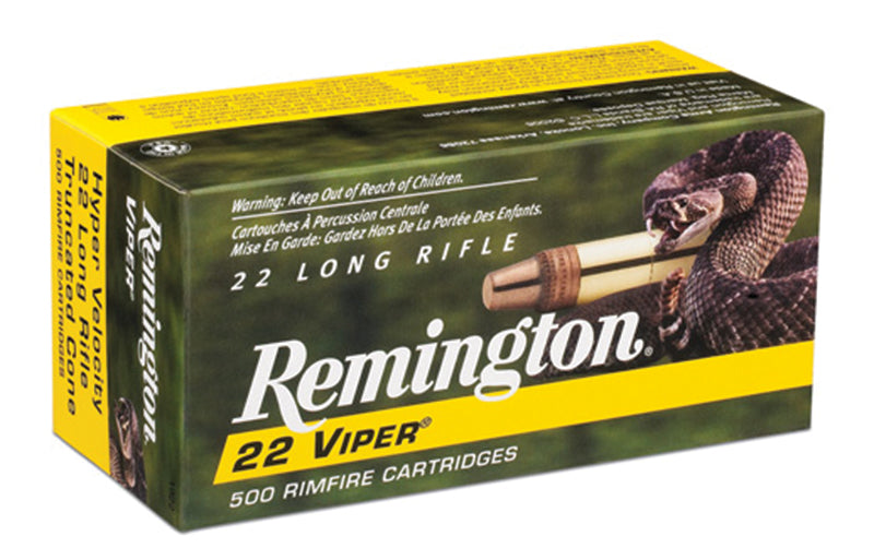 Remington .22 Long Rifle 22 Viper Truncated Cone Solid 36 Grain 500/Box