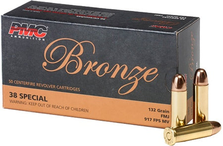 PMC 38G Bronze 38 Special 132 gr (FMJ) 50 Per Box - 1000/Case