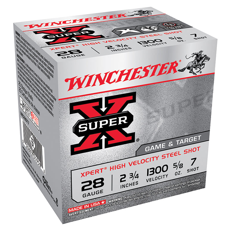 Winchester 28 Gauge  #7 5/8 oz 2.75 in 250/Box