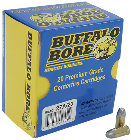 Buffalo Bore .380 ACP/Auto Personal Defense Hard Cast Flat Nose 100 Grain 20/Box