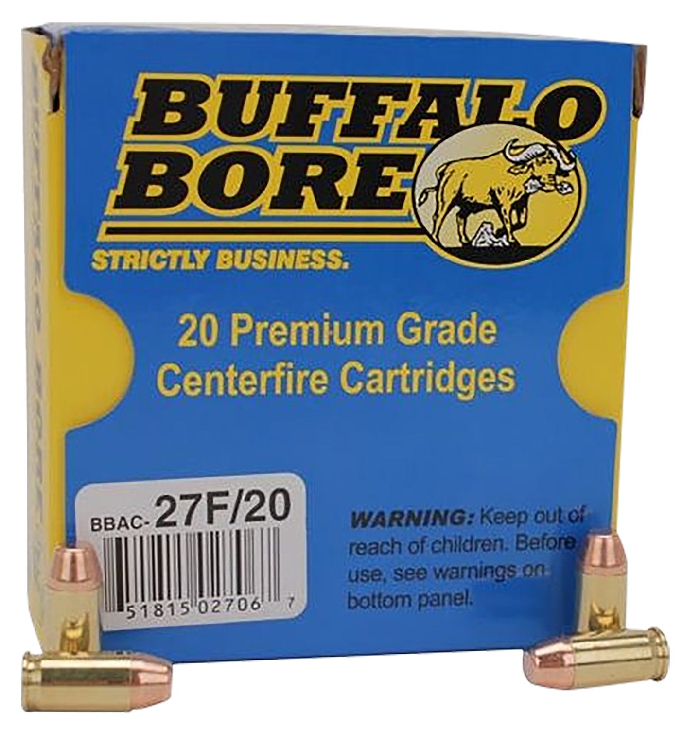 Buffalo Bore .380 ACP/Auto Standard Pressure Full Metal Jacket Flat Nose 95 Grain 20/Box