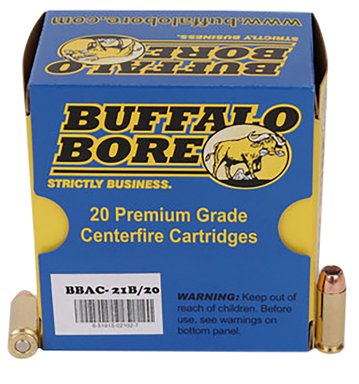 Buffalo Bore 10mm Auto Heavy Jacketed Hollow Point 180 Grain 20/Box