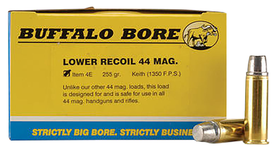 Buffalo Bore .44 Magnum Low Recoil Hard Cast 255 Grain 20/Box