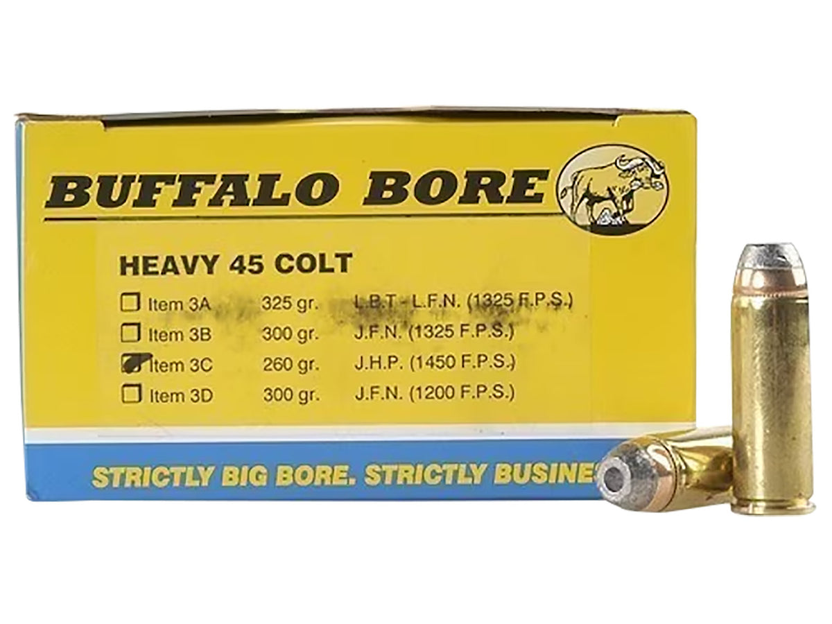 Buffalo Bore .45 Long Colt Heavy Jacketed Hollow Point 260 Grain 20/Box