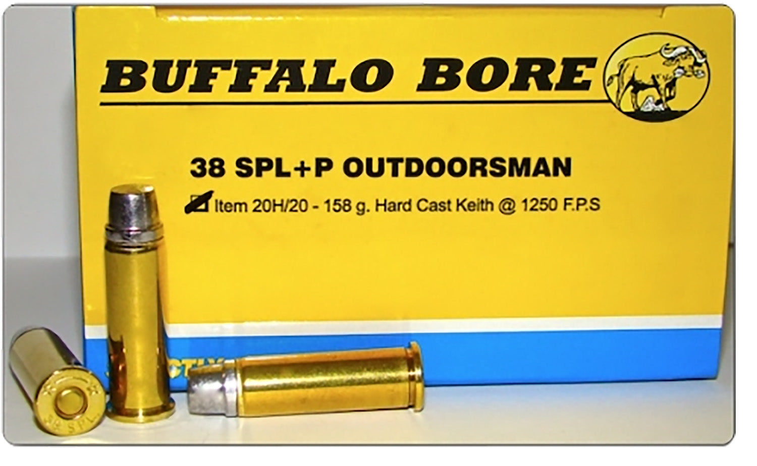 Buffalo Bore .38 Special Outdoorsman Hard Cast 158 Grain 20/Box