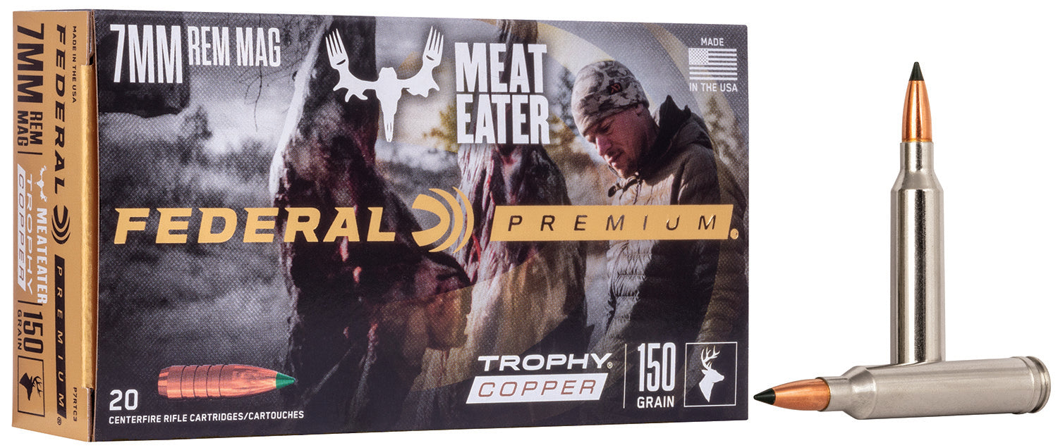 Federal 7mm Remington Mag Premium Trophy Copper 150 Grain 20/Box