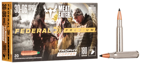 Federal .30-06 Springfield Premium Trophy Copper 180 Grain 20/Box