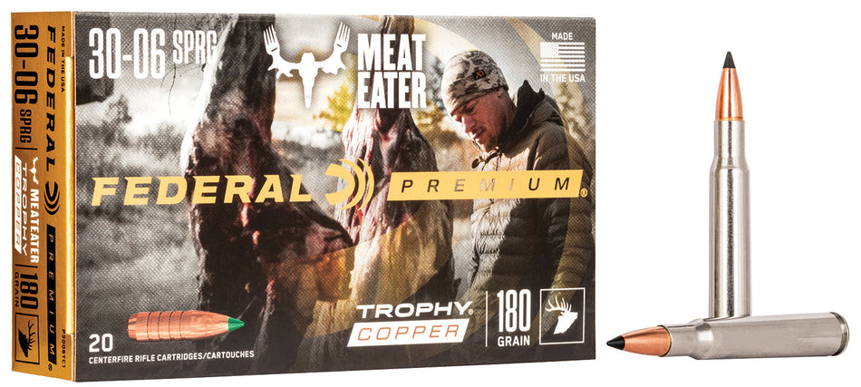 Federal .30-06 Springfield Premium Trophy Copper 180 Grain 20/Box
