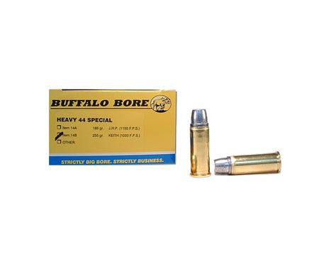 Buffalo Bore .44 S&W Special Heavy Hard Cast Semi-Wadcutter 255 Grain 20/Box