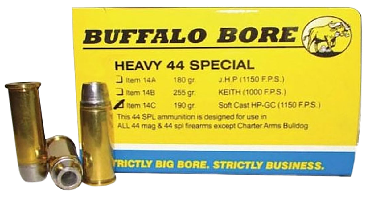 Buffalo Bore .44 S&W Special Heavy Soft Cast Hollow Point 190 Grain 20/Box