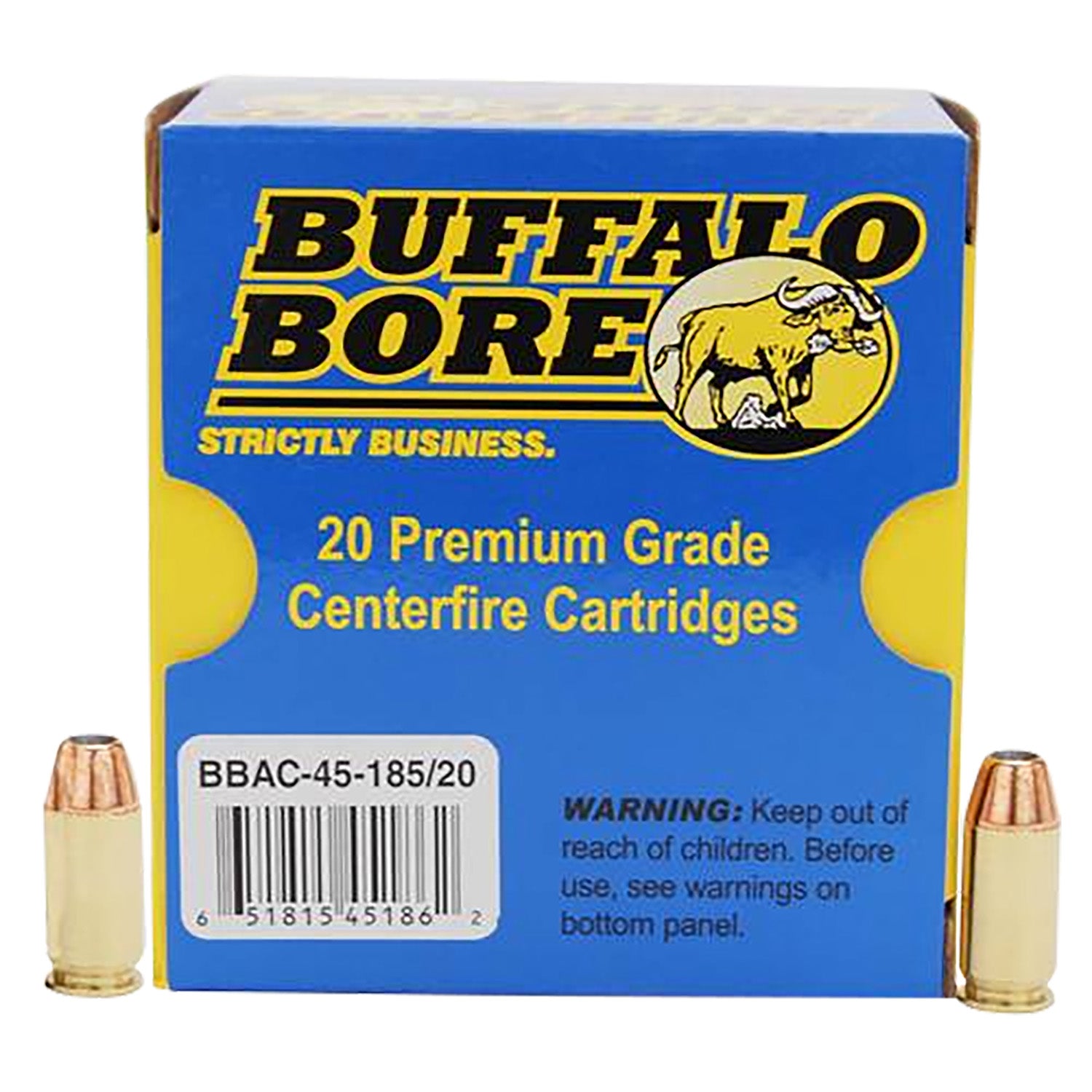 Buffalo Bore .45 ACP/Auto Personal Defense Jacketed Hollow Point 185 Grain 20/Box