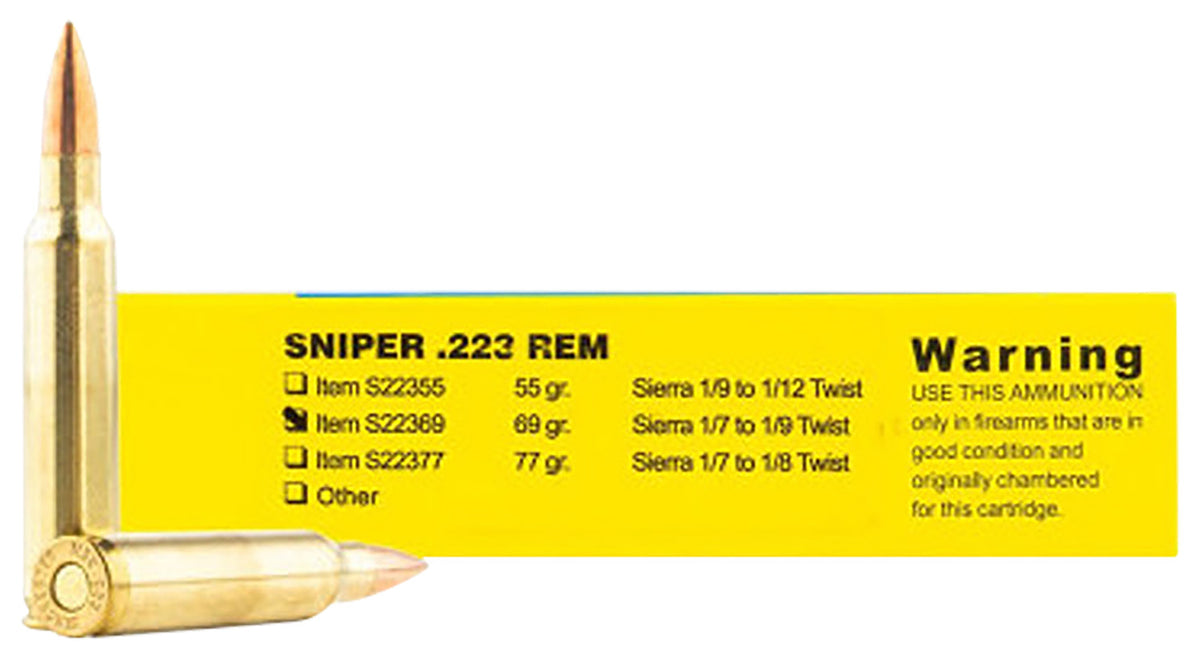 Buffalo Bore .223 Remington Sniper Hollow Point Boat Tail 69 Grain 20/Box